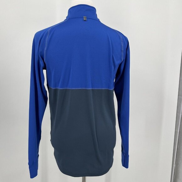 Nike Unisex Half-Zip Running  Pullover Shirt Jacket - Size L - Blue & Gray - 100 - Picture 4 of 7